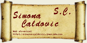Simona Ćaldović vizit kartica